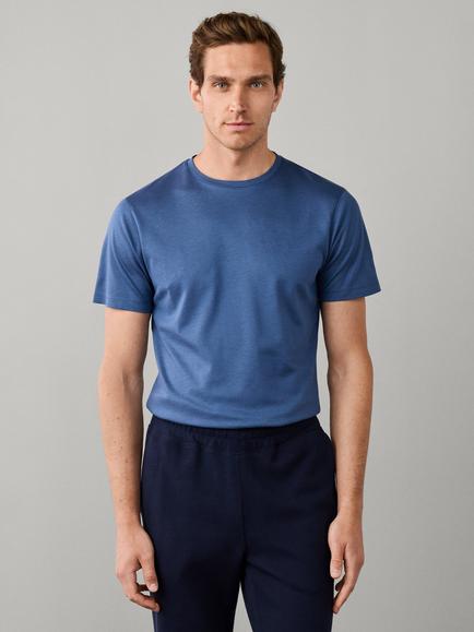 Hackett London Travel Classic Fit Pique T-Shirt, Airforce Blue