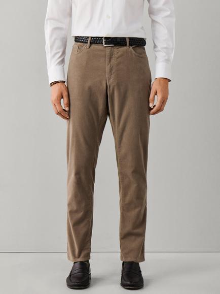 Hackett London Regular Fit Trinity Moleskin Trousers, Putty Beige