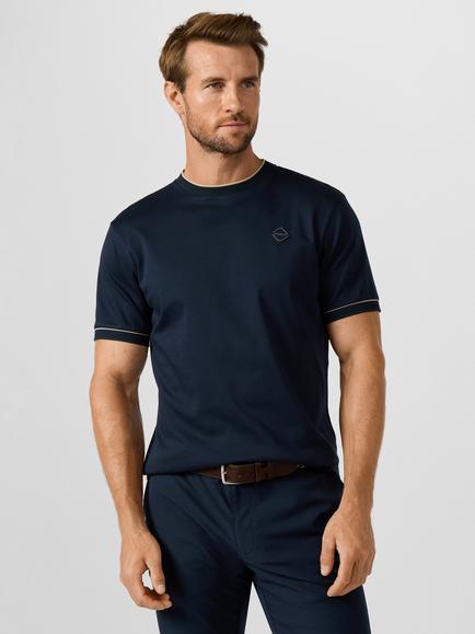 Hackett London Sport Cotton Classic Fit Branded Badge T-Shirt, Navy, Navy