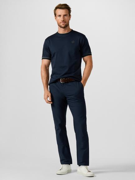 Hackett London Sport Cotton Classic Fit Branded Badge T-Shirt, Navy - view 2, Navy