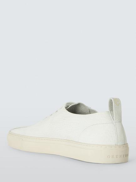 Grenson x clothsurgeon Sneaker 1 Unlined Leather Trainers, White - view 2, White