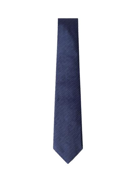 Hackett London Two Tone Dot Silk Tie, Soho Blue
