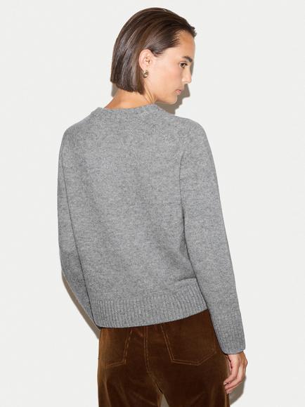 Jigsaw Wool Blend with Cashmere Saddle Jumper, Grey - view 2, Grey
