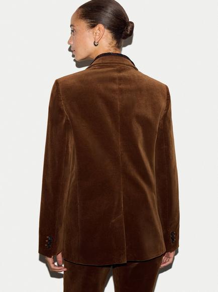 Jigsaw Ross Cord Blazer, Brown - view 2, Brown