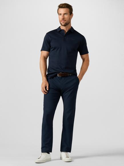 Hackett London Sport Classic Fit Short Sleeve Luxe Members Polo Shirt, Navy - view 2, Navy