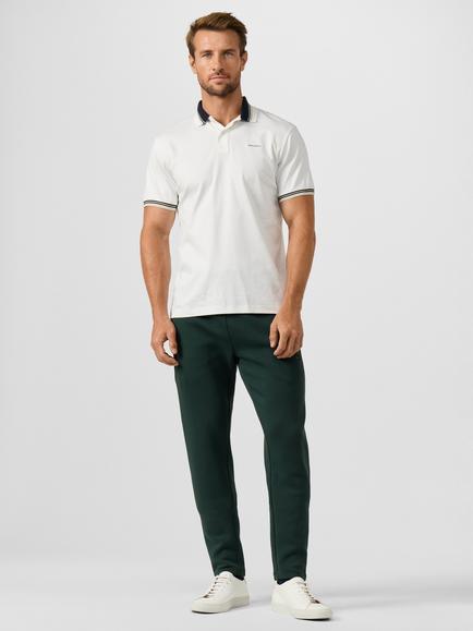 Hackett London Sport Cotton Classic Fit Short Sleeve Multi Collar Polo Top - view 2, Optic White