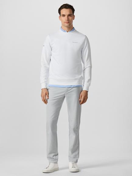 Hackett London Sport Stretch Cotton Branded Crew Neck Sweatshirt - view 2, Optic White