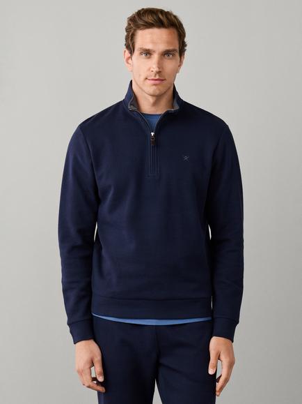 Hackett London Travel Cotton Quarter Zip Sweatshirt, Old Navy