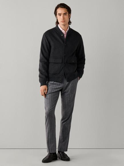 Hackett London Wool Blend Jacket, Charcoal Grey - view 2, Charcoal Grey