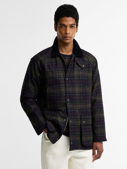 Barbour Tartan Bedale Wool Jacket, Shadow Classic, Shadow Classic
