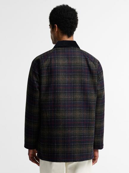 Barbour Tartan Bedale Wool Jacket, Shadow Classic - view 2, Shadow Classic