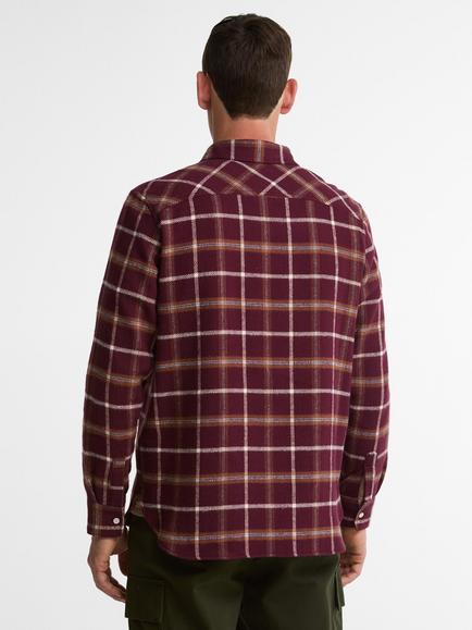Barbour Hetton Authentic Fit Long Sleeved Shirt - view 2, Port