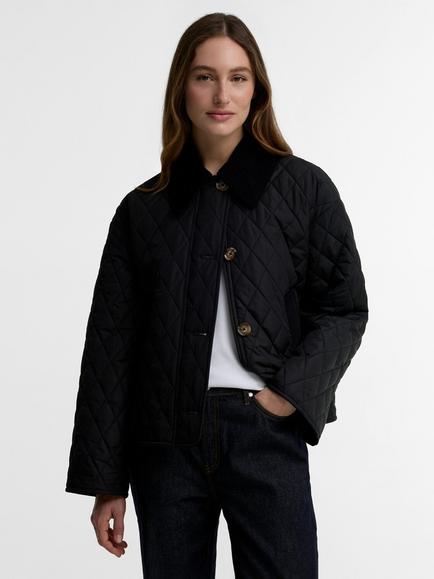 Barbour Moira Quilted Jacket, Black/Shadow Classic