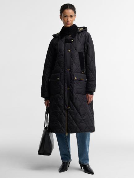 Barbour Rudson Quilt Jacket, Black/Ancient, Black/Ancient
