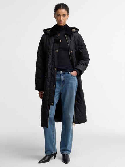 Barbour Rudson Quilt Jacket, Black/Ancient - view 2, Black/Ancient