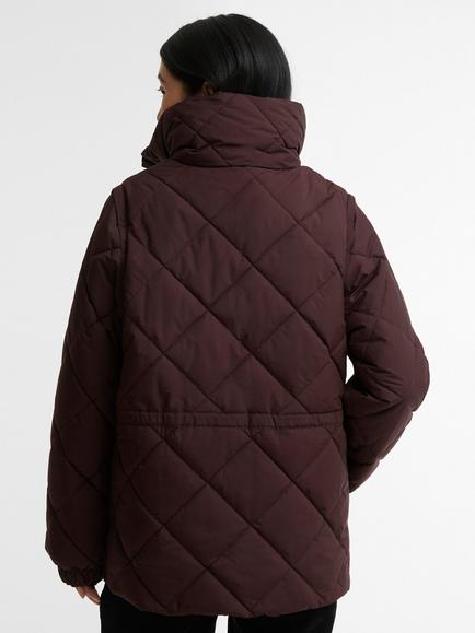 Barbour Tanfield Puffer Jacket - view 2, Fig/Muted