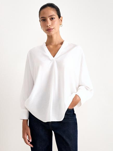 Phase Eight Cynthia Blouse, White, White