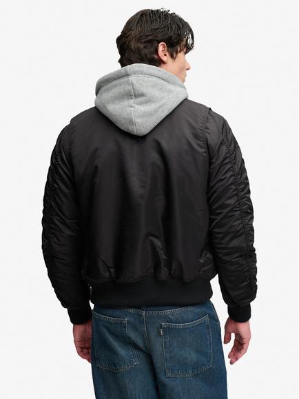 Superdry Military MA1 Bomber Jacket - view 2, Jet Black