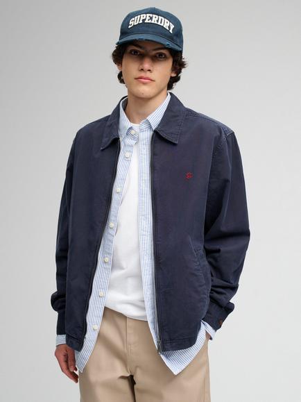 Superdry Lightweight Preppy Harrington Jacket, Darkest Navy