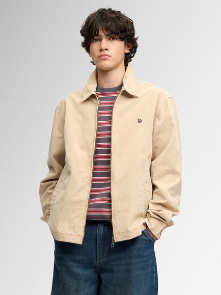 Superdry Lightweight Preppy Harrington Jacket, Beige