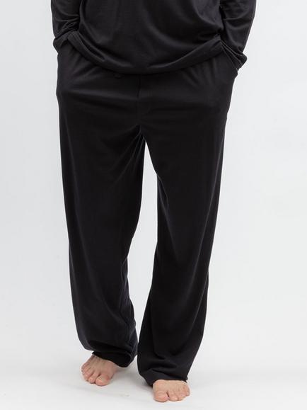 Cyberjammies Cotton Modal Blend Polar Drift Jersey Pyjama Trousers, Black, Black