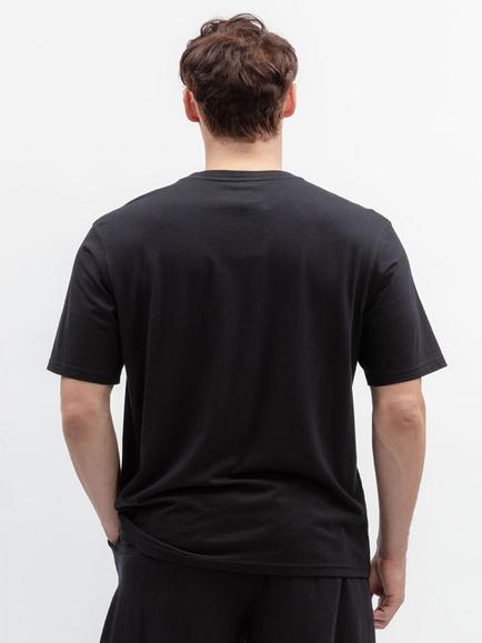 Cyberjammies Cotton Modal Blend Pyjama T-Shirt, Black - view 2, Black