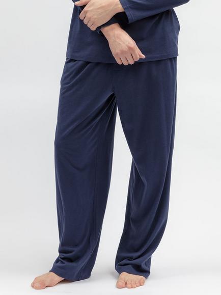 Cyberjammies Cotton Modal Blend Jersey Pyjama Trousers, Navy, Navy