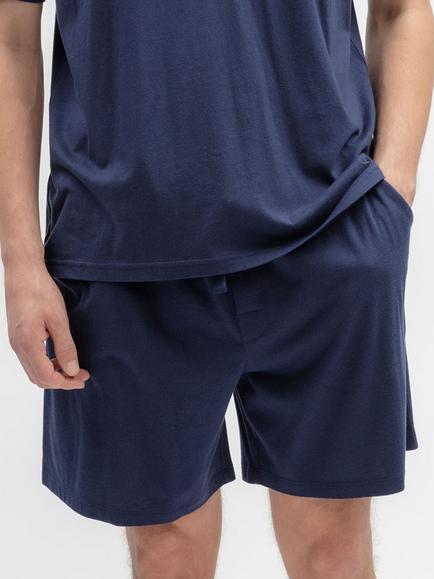 Cyberjammies Cotton Modal Blend Jersey Pyjama Shorts, Navy, Navy