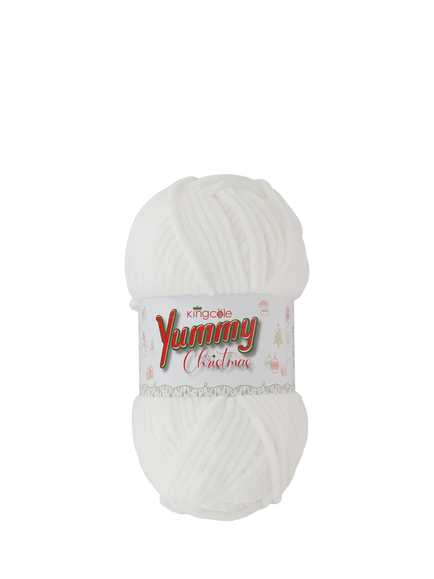 King Cole Yummy Chunky Knitting Yarn, 200g, Snowflake