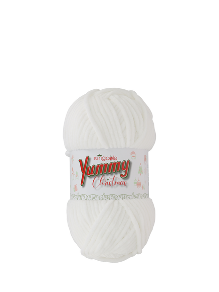 King Cole Yummy Chunky Knitting Yarn, 200g - view 2, Snowflake