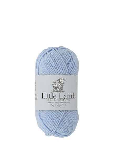 King Cole Little Lamb DK Wool Blend Knitting Yarn, 60g, Blue
