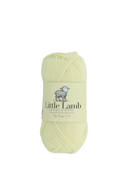 King Cole Little Lamb DK Wool Blend Knitting Yarn, 60g - view 2, Lemon