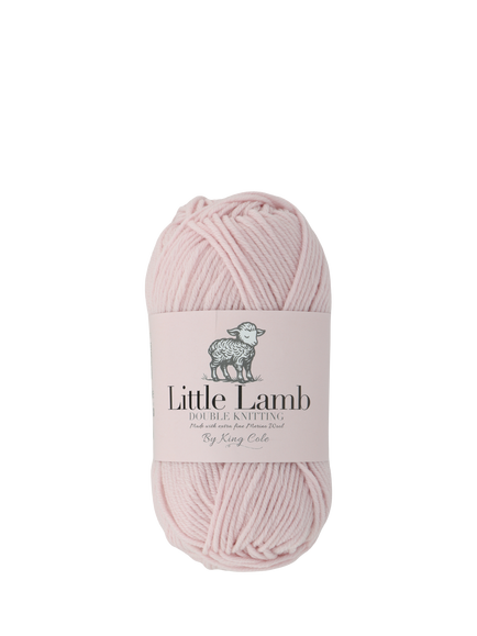 King Cole Little Lamb DK Wool Blend Knitting Yarn, 60g, Pink