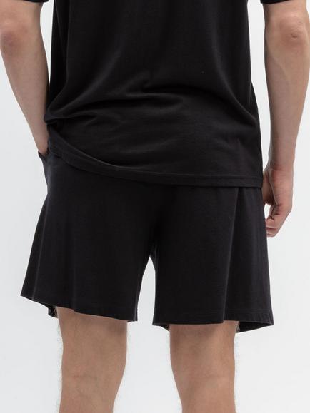 Cyberjammies Cotton Modal Blend  Polar Drift Jersey Shorts, Black - view 2, Black