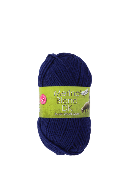 King Cole Merino Wool Blend DK Knitting Yarn, 50g, French Navy