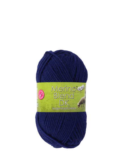 King Cole Merino Wool Blend DK Knitting Yarn, 50g - view 2, French Navy