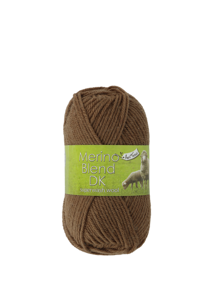 King Cole Merino Wool Blend DK Knitting Yarn, Chestnut