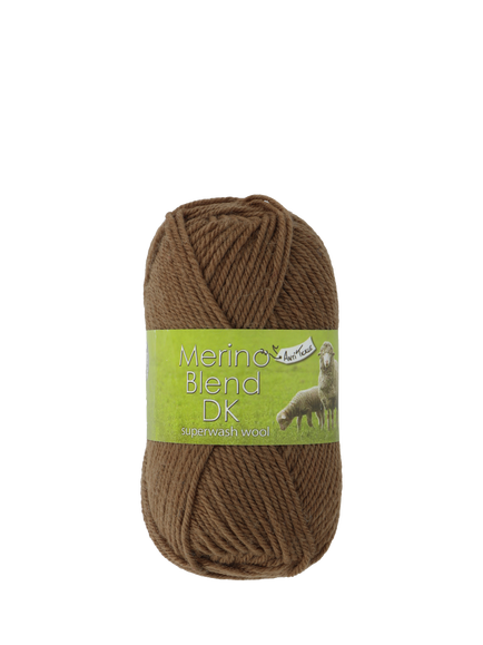 King Cole Merino Wool Blend DK Knitting Yarn - view 2, Chestnut