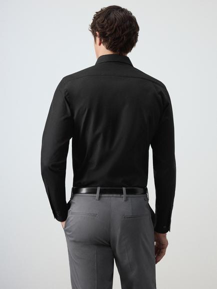Mango Cotton Regular Fit Shirt - view 2, Black