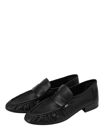 Nokwol Swifty Leather Loafers, Black Athena - view 2, Black Athena