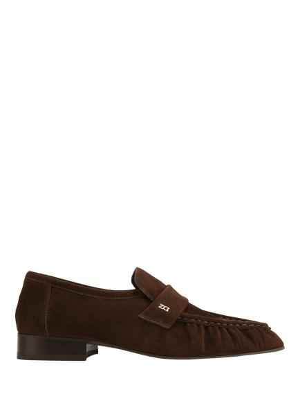 Nokwol Swifty Suede Loafers, Brown, Brown