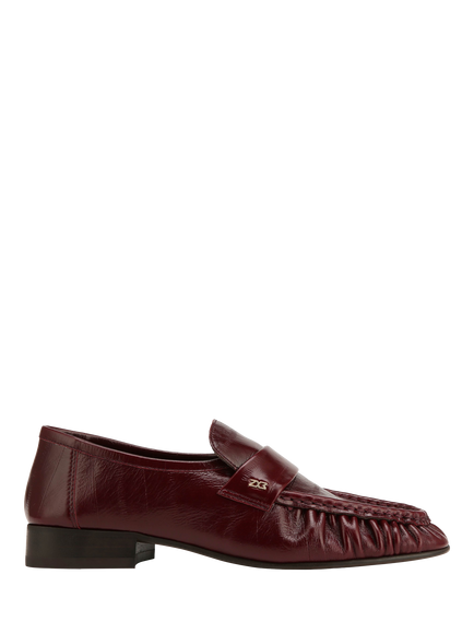 Nokwol Swifty Leather Loafers, Burgundy, Burgundy