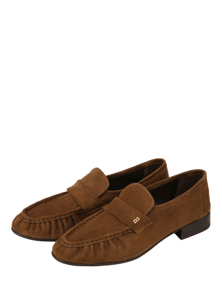 Nokwol Swifty Suede Loafers, Walnut - view 2, Walnut