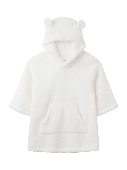 The White Company Kids' Hooded 3D Snuggle Ears Hoodie, Ivory, Ivory