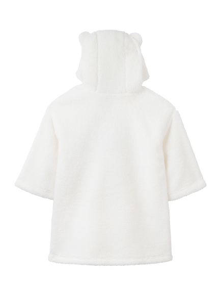 The White Company Kids' Hooded 3D Snuggle Ears Hoodie, Ivory - view 2, Ivory