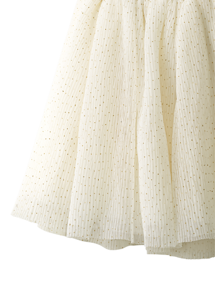 The White Company Kids' Crinkle Tulle Tutu Skirt, White - view 2, White