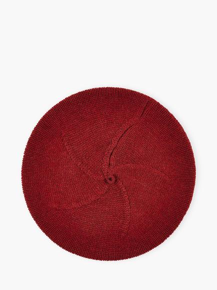 Brora Pure Cashmere Beret, Paprika