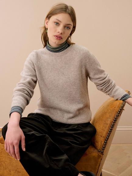 Brora Pure Cashmere Jumper, Ash, Ash