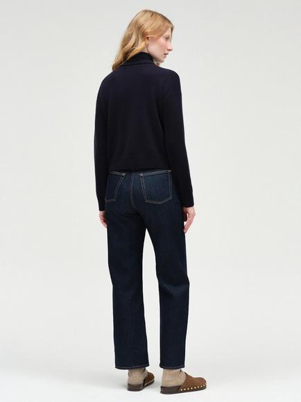 Chinti & Parker Tie Neck Wool Cardigan, Navy - view 2, Navy