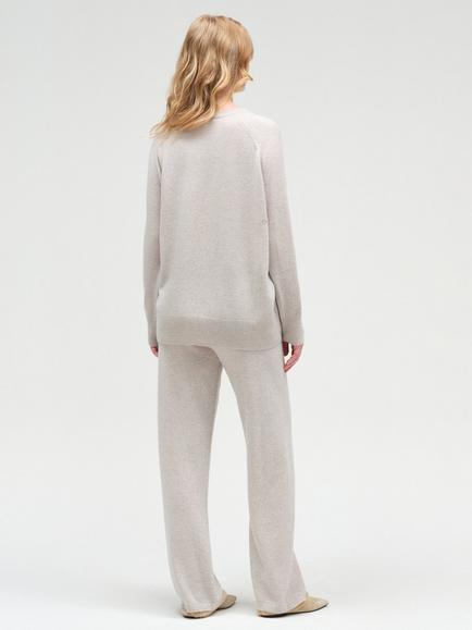 Chinti & Parker Pure Cashmere Slouchy Jumper, Chinchilla - view 2, Chinchilla